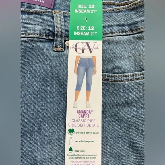 NWT Gloria Vanderbilt Amanda Capri Jean - Picture 3 of 3